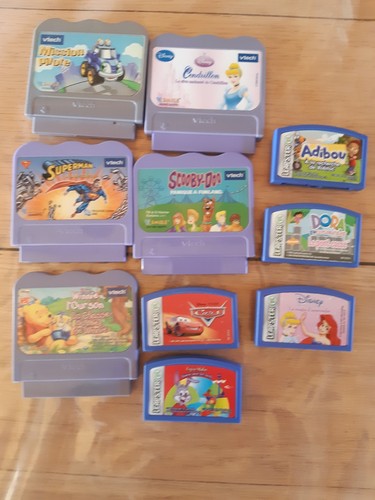 Lot jeux vtech vsmile 5 - lot,