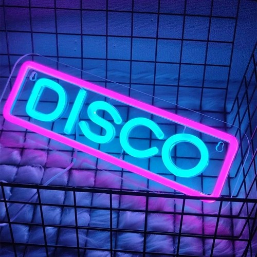 Enseigne néon disco - enseigne,