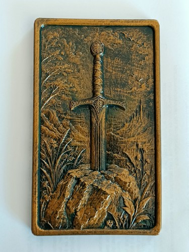 Bas relief excalibur épée - relief,