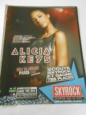 Publicité 2008 Advert Alicia Keys ecoute skyrock Lyon Marseille Paris