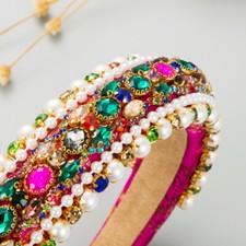 Femme Perle Strass Rembourré