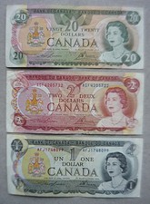 lot de 3 billet banque du