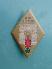 ANCIEN INSIGNE DU 11 Régiment Etranger Infanterie DRAGO 25 Rue Béranger