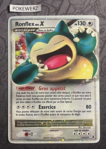 Carte pokémon ronflex niv - carte,