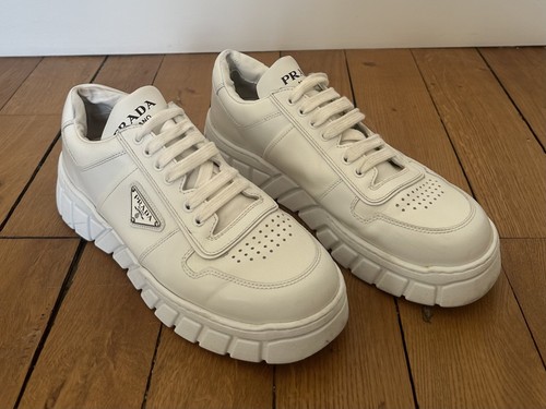 Prada macro white leather - prada,
