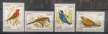 Série 4 Timbres Algérie Faune Oiseaux 1976 N° 635 À 638 Neuf**  / Stamp 