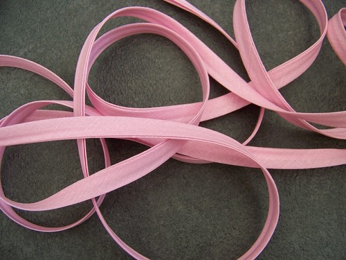 Ancien biais rose coton - biais,