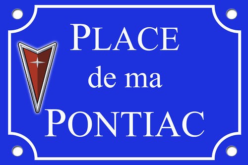 Plaque rue pontiac firebird - rue,