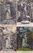 Lot de 4 cartes postales
