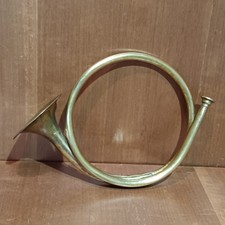 Cor De Chasse En Laiton, Ancienne Trompe De Chasse,Instrument De Musique Vintage