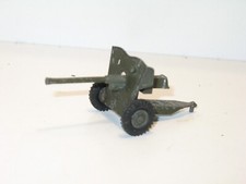 FJ france jouet militaire,  canon tracté métal, pneus caoutchouc, jantes kaki