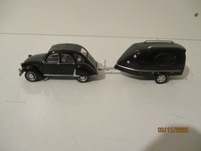 TRES RARE CITROEN 2CV + REMORQUE CORBILLARD - ELIGOR - 1/43ème - SANS BOITE
