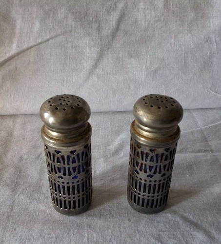 Salière poivrière en - et,
