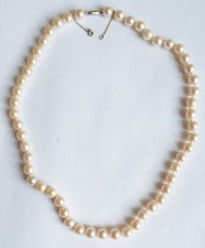 Ancien Collier perles culture fermoir OR massif 18k gold clasp necklace pearl