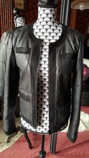 Veste doudoune cuir - veste, en
