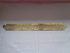 ANCIENNE  PLAQUE DE PROPRETE LAITON AJOURE POUR PORTE AVEC TROU SERRURE