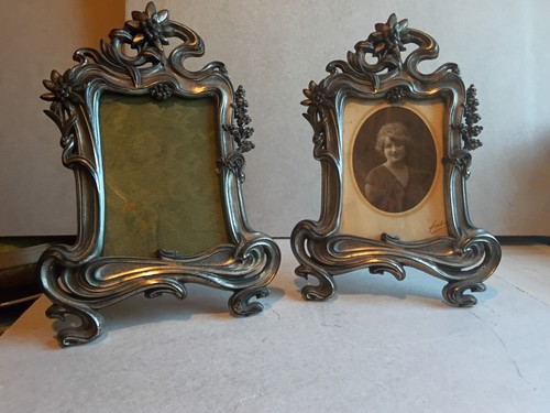 Ancien cadre photo bronze - cadre,