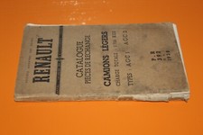 (190) Catalogue pièces de rechange RENAULT camions légers 2700 kgs 1938