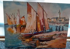 Tableau Huile sur Carton 