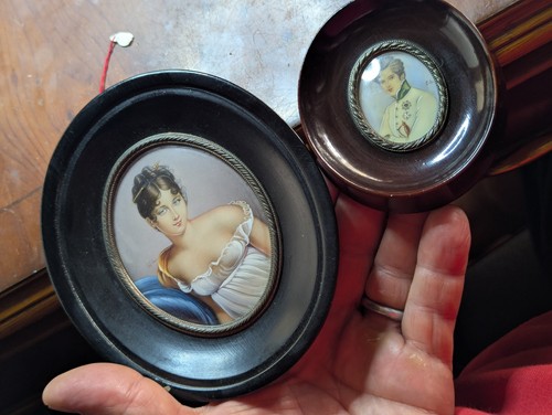 Peinture portrait miniature - peinture,