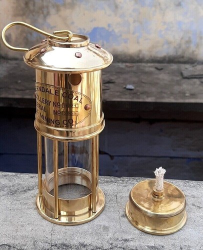 Mini lampe pétrole laiton - lampe,