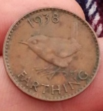 1938 great britain - great, farthing