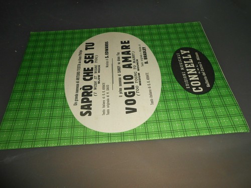 Vintage sheet music sapro - sheet, sapro'