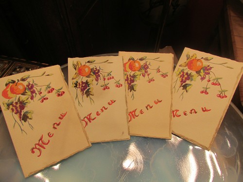 Anciens menus peint la - 5,