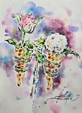 Peinture originale aquarelle