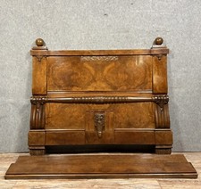 Magnifique et Grand lit de centre époque art deco en acajou vers 1920-1930