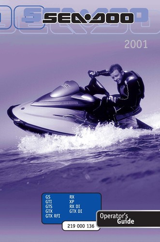 Sea doo owners - owners, manual