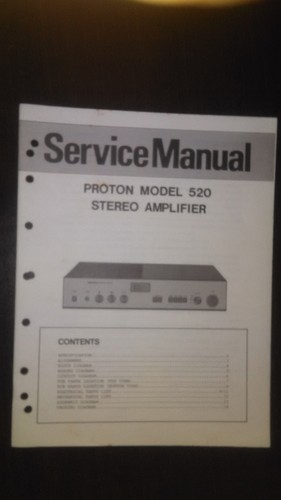 Proton model 520 service