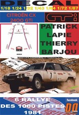 DECAL CITROEN CX 2400 GTI P