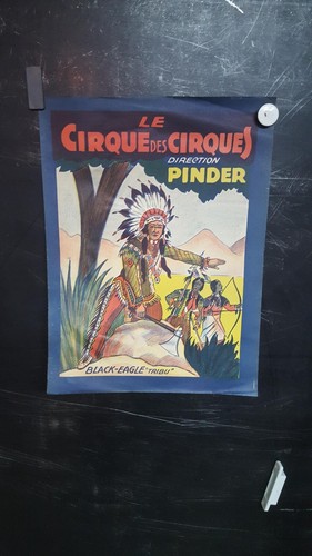 Affiche indiens cirque pinder - ,