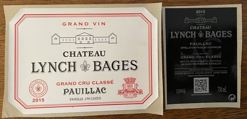 étiquette château lynch - Étiquette,