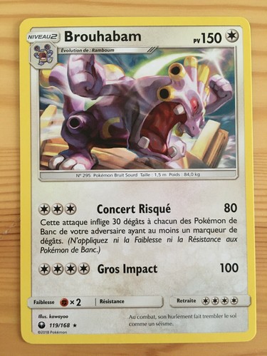 Carte pokémon rare brouhabam - carte,