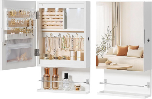 Wall mounted jewelry cabinet - mounted,