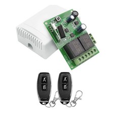 Commutateur de Télécommande 433 MHz Relais Sans Fil 2CH Module Émetteur  DC1480