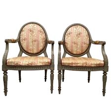 Paire de fauteuils de style