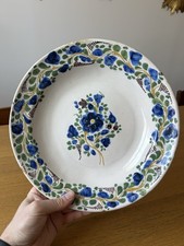 PLAT ANCIEN FAÏENCE ROUEN