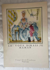 VIEUX PAPIER MENU CIE GENERALE