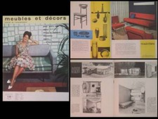 MEUBLES ET DECORS n°735 1959 PONS, PAULIN, DUBRUNFAUT,ICO PARISI, LEONARDO RICCI