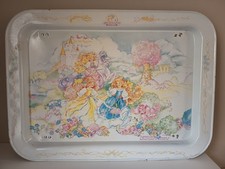 Lady Lovelylocks Dame Boucleline Lockenlicht Plateau En Métal Tray Vintage 