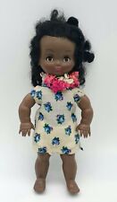 Poupée VAHINE BELLA de 1961 Noire avec yeux dormeurs & ses vêtements 25 cm