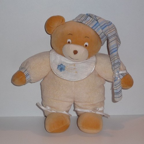 Doudou ours ajena bonnet - doudou,