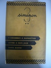 GEORGES SIMENON COLLECTION TRIO VOL. 2 1956 PRESSES DE LA CITE TRES BON ETAT 