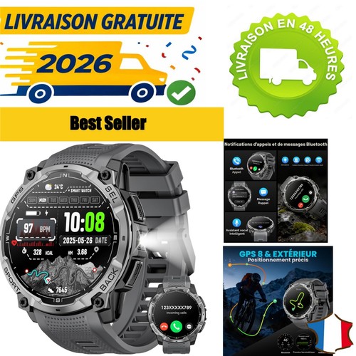 Montre connectée gps homme - connectée,
