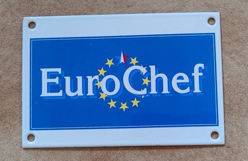 Plaque emaillee logo eurochef - plaque,