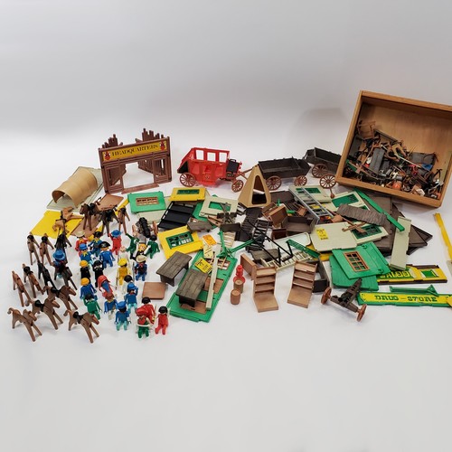 Vtg playmobil western town - town, lot