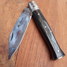 Ancien Couteau Régional KENAVO par LE  POISSON Manche en Corne de BÉLIER 